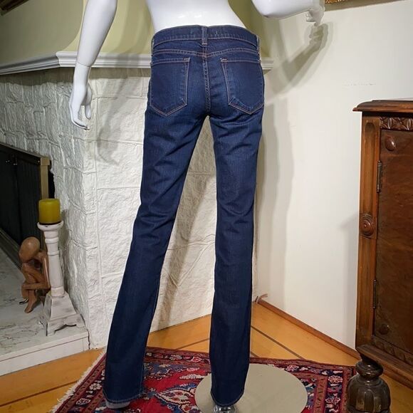 J BRAND Low Rise CIGARETTE Denim Slim Leg Stretch 914 INK Dark Jeans - Picture 6 of 9